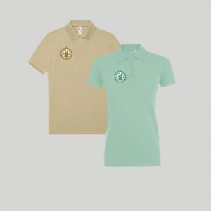 personalización de polos. estampación de textil mediante vinilo, dtf o dtg.
